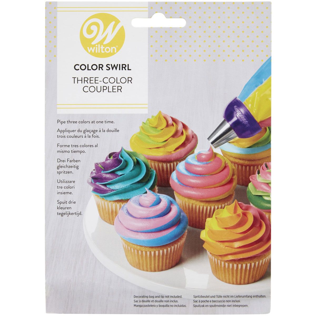 ColorSwirl Tri-Color Large Coupler