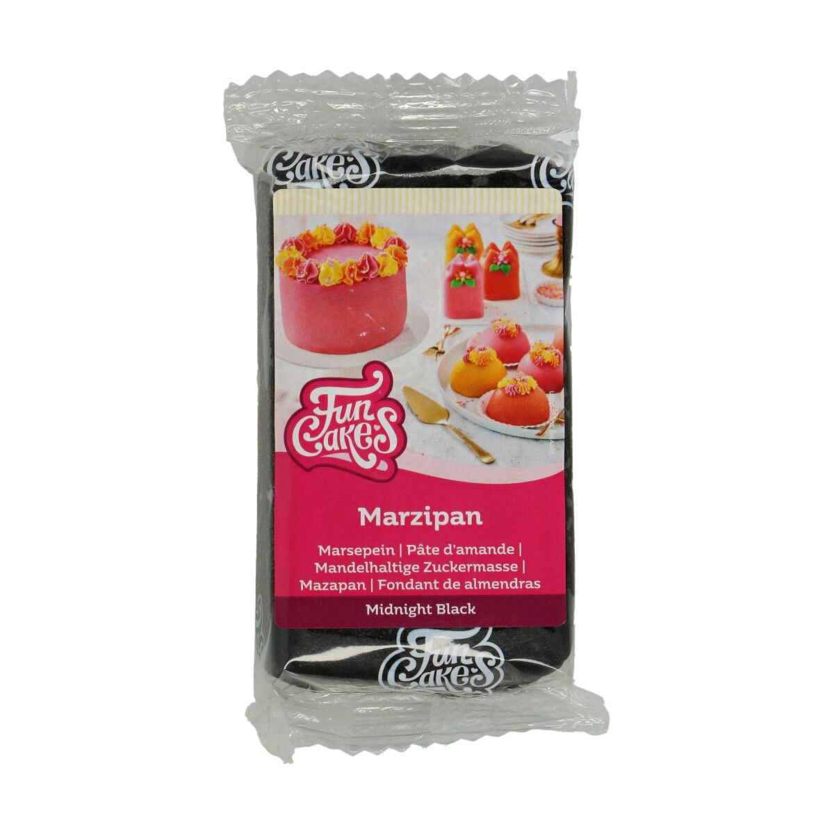 Mandelhaltige Zuckermasse Midnight Black / schwarz 250 g Mandelhaltige Zuckermasse Midnight Black / schwarz 250 g