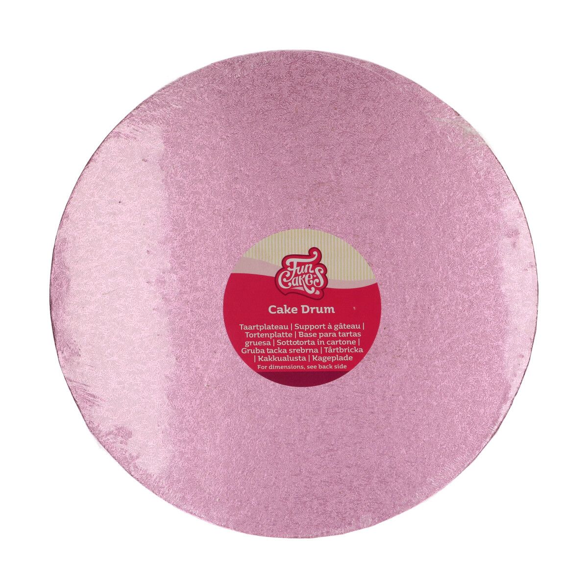 Cake Drum (Tortenplatte) Rund Ø30,5cm Pink