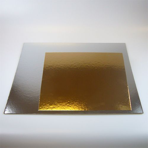 Cake Boards silver/gold Quadrat 30 cm 3 Stück Cake Boards silver/gold Quadrat 30 cm 3 Stück
