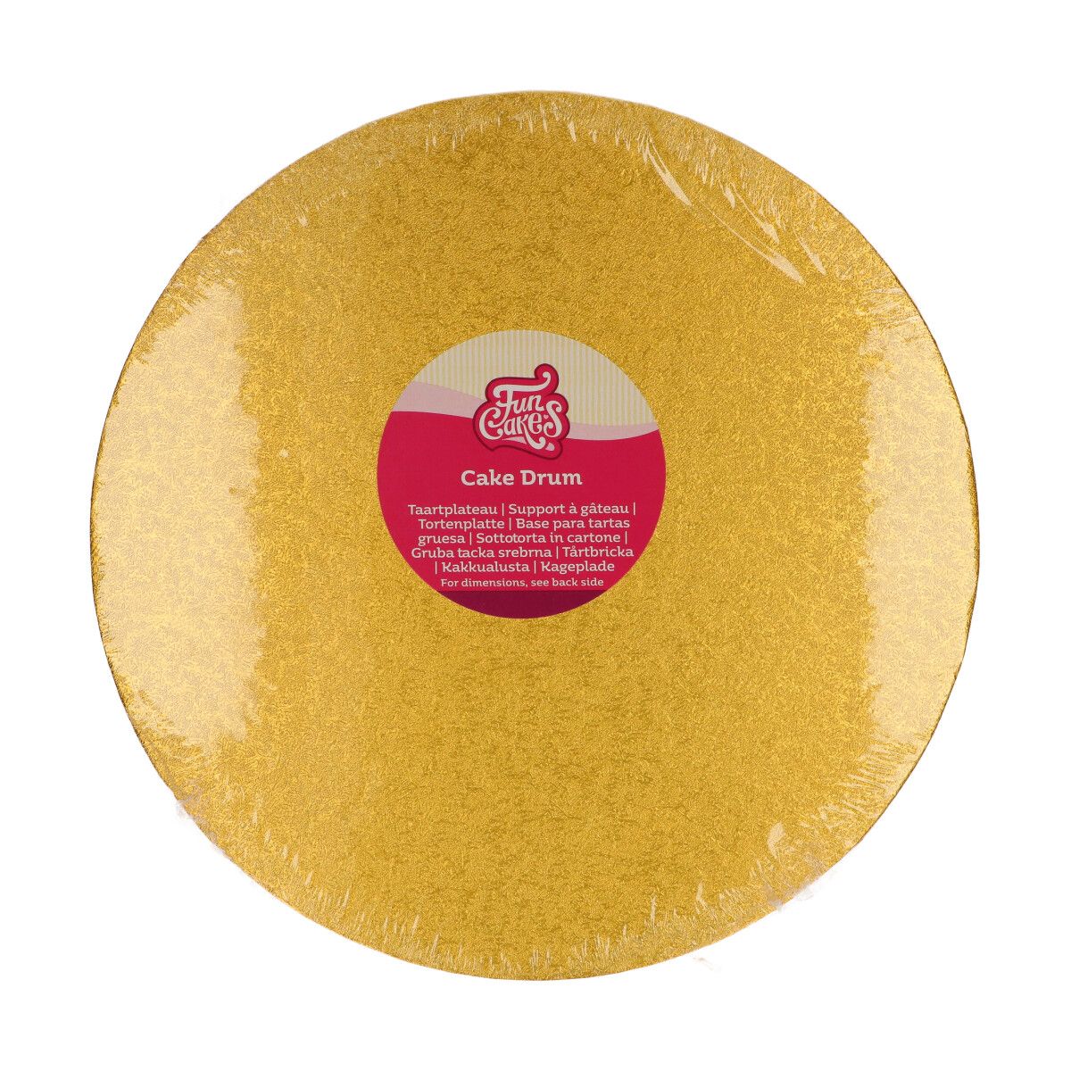 Cake Drum (Tortenplatte) Rund Ø30,5cm Gold